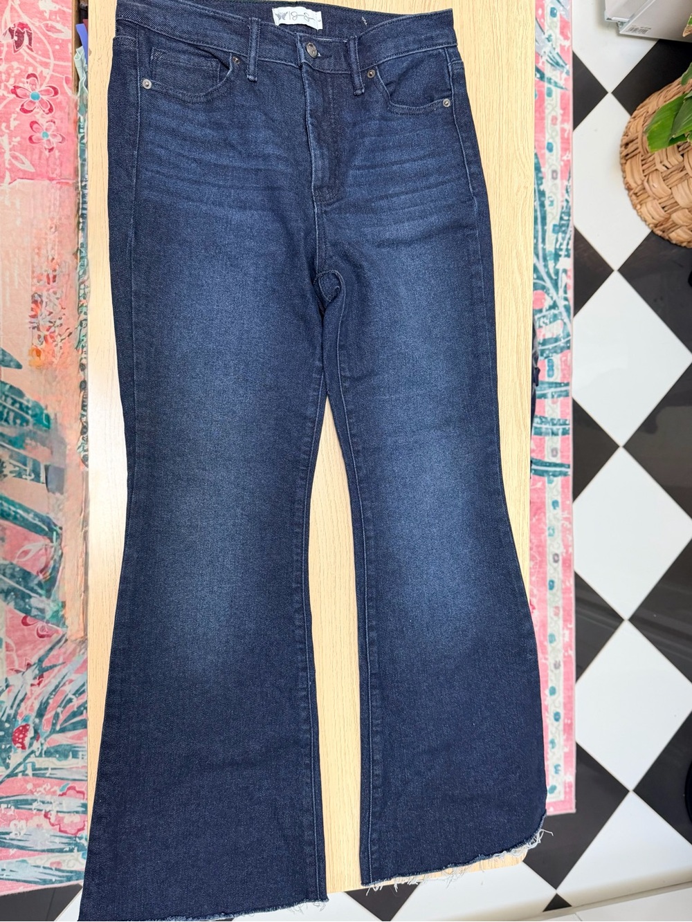 Jessica Simpson Dark Denim Flare Jeans